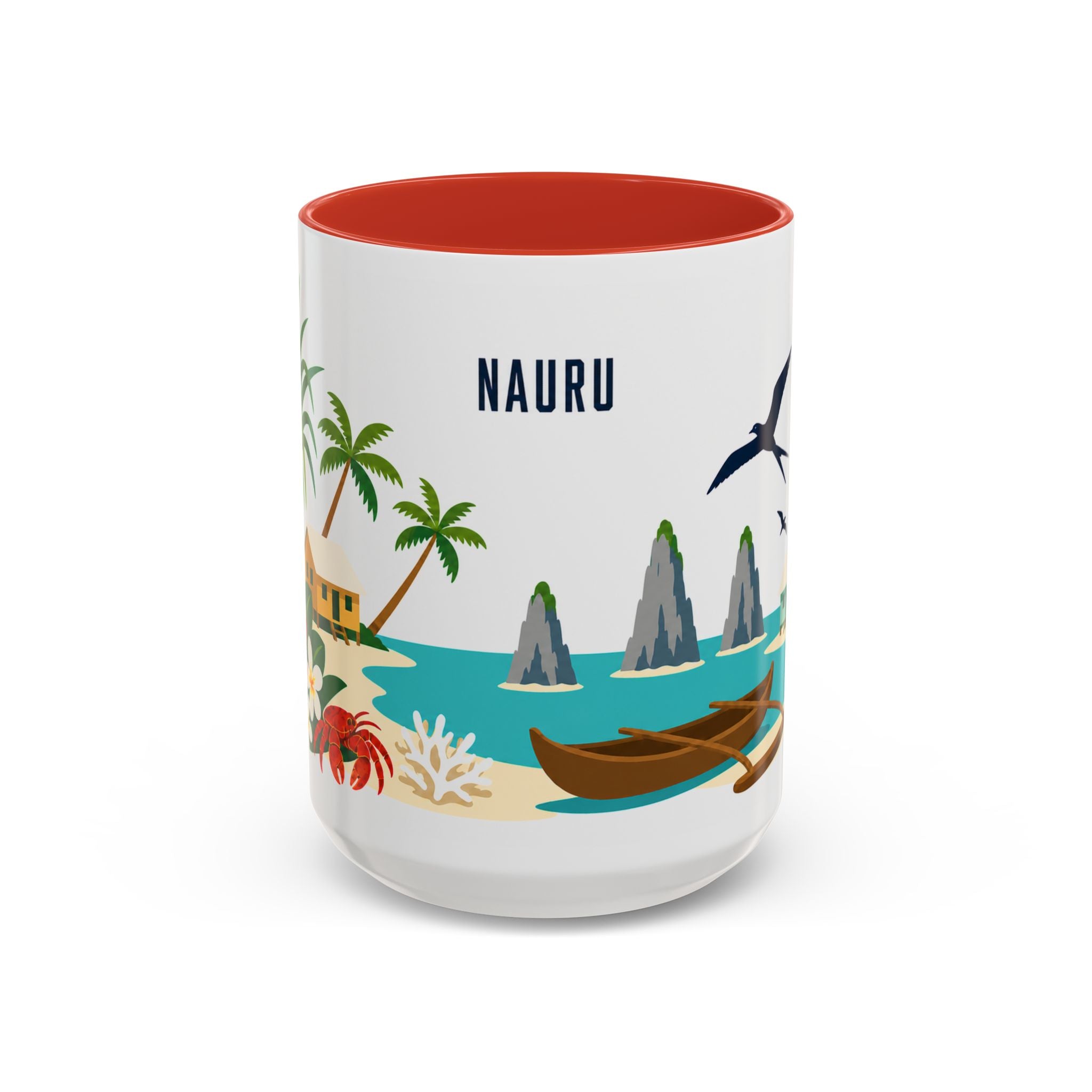 Nauru Coffee Mug | Travel Souvenir Accent Mug | Country Gift Ceramic Cup 11oz 15oz