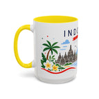 Indonesia Coffee Mug | Travel Souvenir Accent Mug | Country Gift Ceramic Cup 11oz 15oz