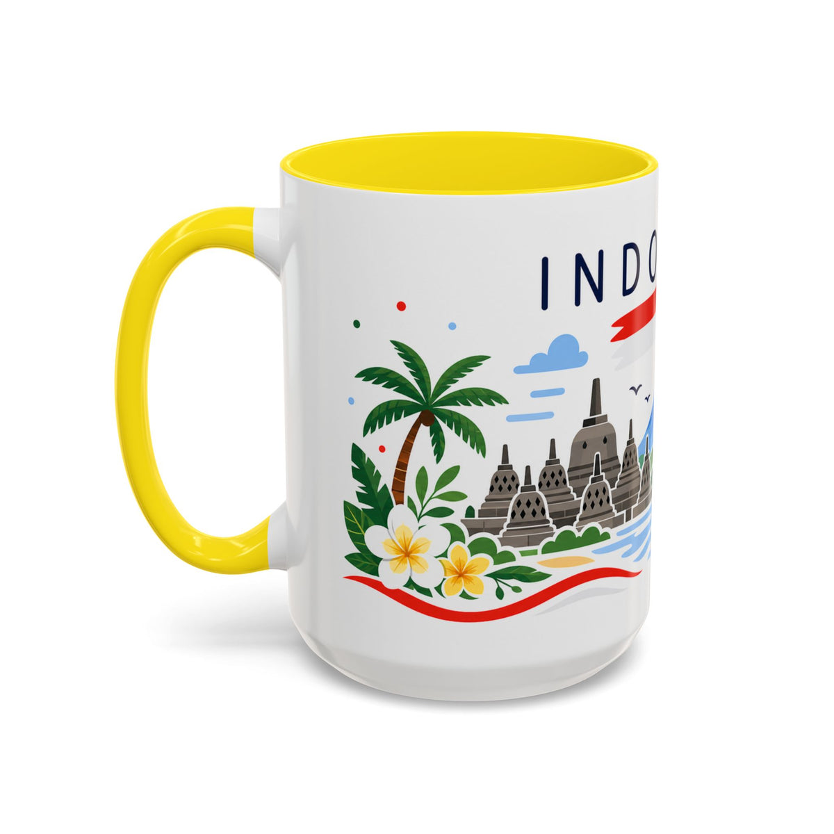 Indonesia Coffee Mug | Travel Souvenir Accent Mug | Country Gift Ceramic Cup 11oz 15oz