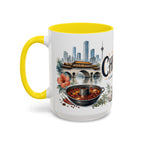 Chengdu Coffee Mug | China Travel Souvenir | Vintage Illustrated City Gift | 11 oz 15 oz Accent Mug