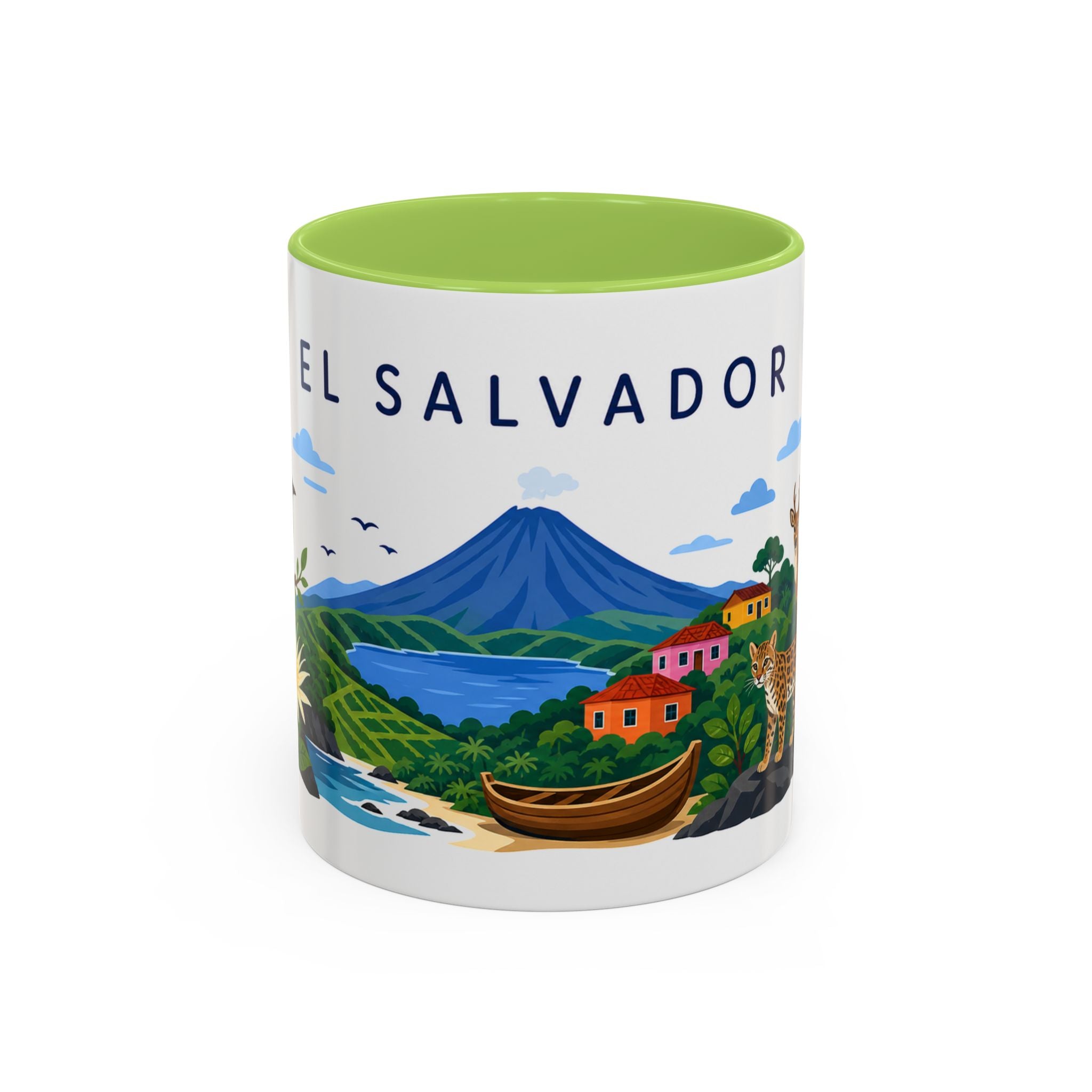 El Salvador Coffee Mug | Travel Souvenir Accent Mug | Country Gift Ceramic Cup 11oz 15oz