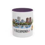 Richmond Illustrated Travel Mug | City Souvenir Accent Coffee Mug | 11oz 15oz Ceramic Cup