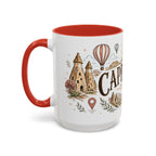 Cappadocia Coffee Mug | Travel Destination Souvenir Gift | Accent Color Ceramic 11oz 15oz