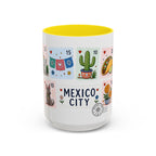 Mexico City Coffee Mug | Postage Stamp Collage Mug | Travel Souvenir Accent Cup 11oz 15oz