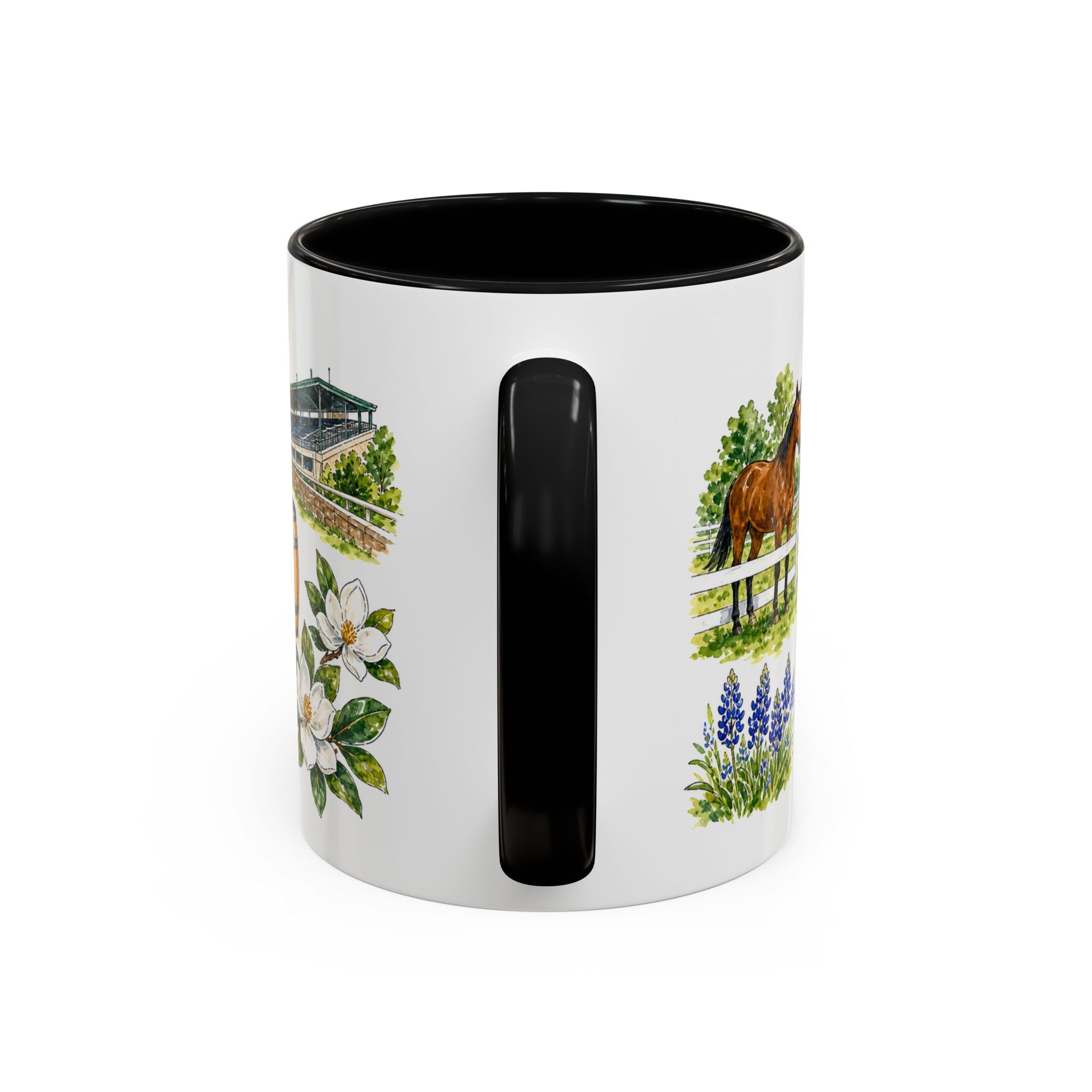 Lexington Illustrated Travel Mug | City Souvenir Accent Coffee Mug | 11oz 15oz Ceramic Cup