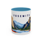 Yosemite Coffee Mug | Travel Destination Souvenir Gift | Accent Color Ceramic 11oz 15oz