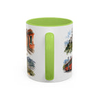 Bogota Coffee Mug | Colombia Travel Souvenir | Vintage Illustrated City Gift | 11 oz 15 oz Accent Mug