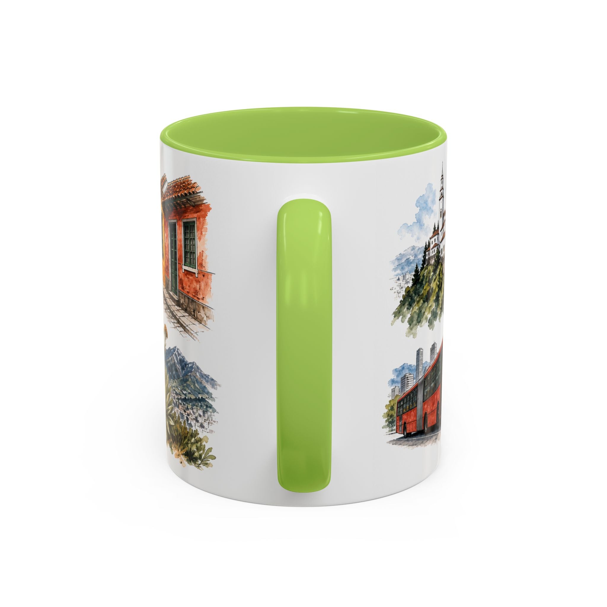Bogota Coffee Mug | Colombia Travel Souvenir | Vintage Illustrated City Gift | 11 oz 15 oz Accent Mug