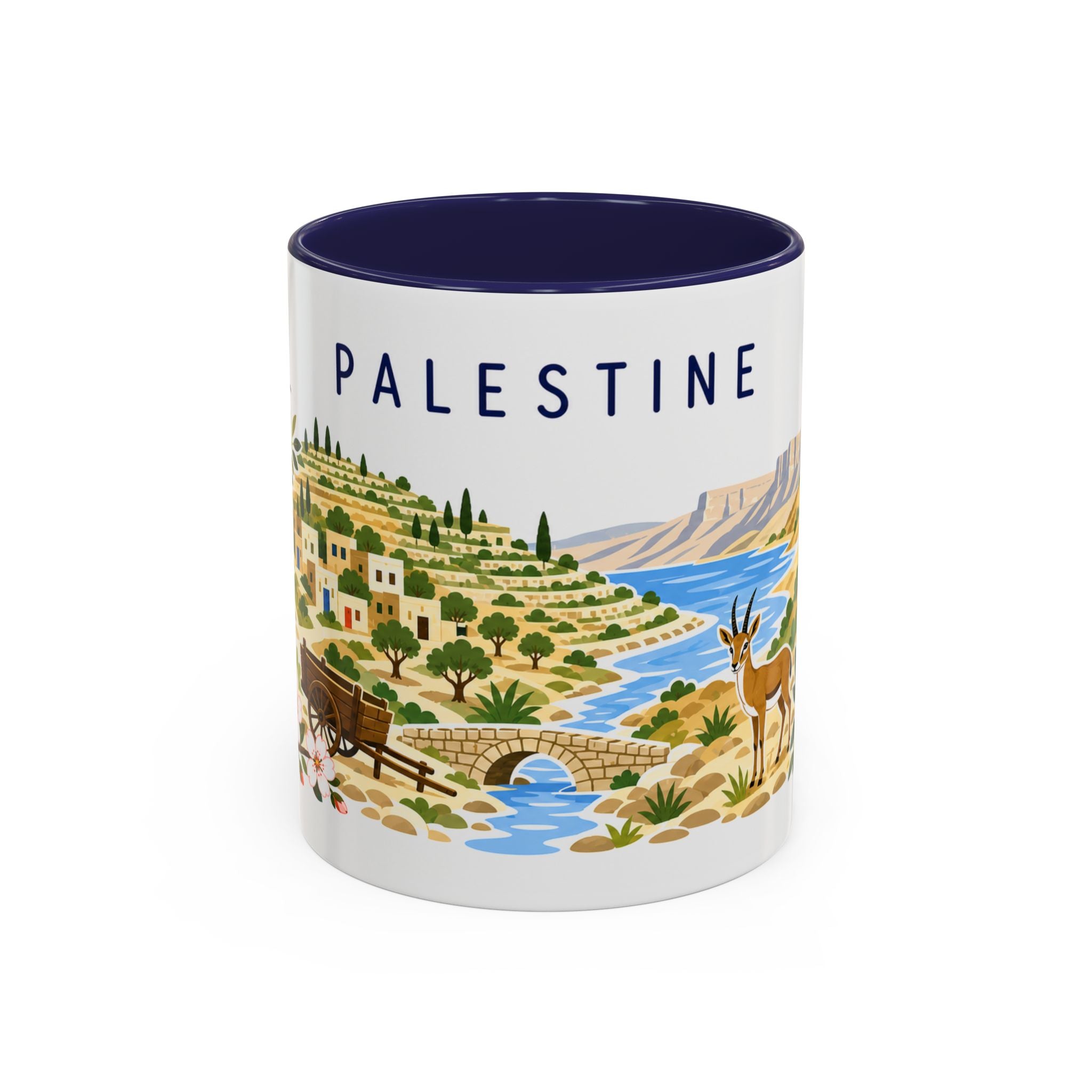 Palestine Coffee Mug | Travel Souvenir Accent Mug | Country Gift Ceramic Cup 11oz 15oz