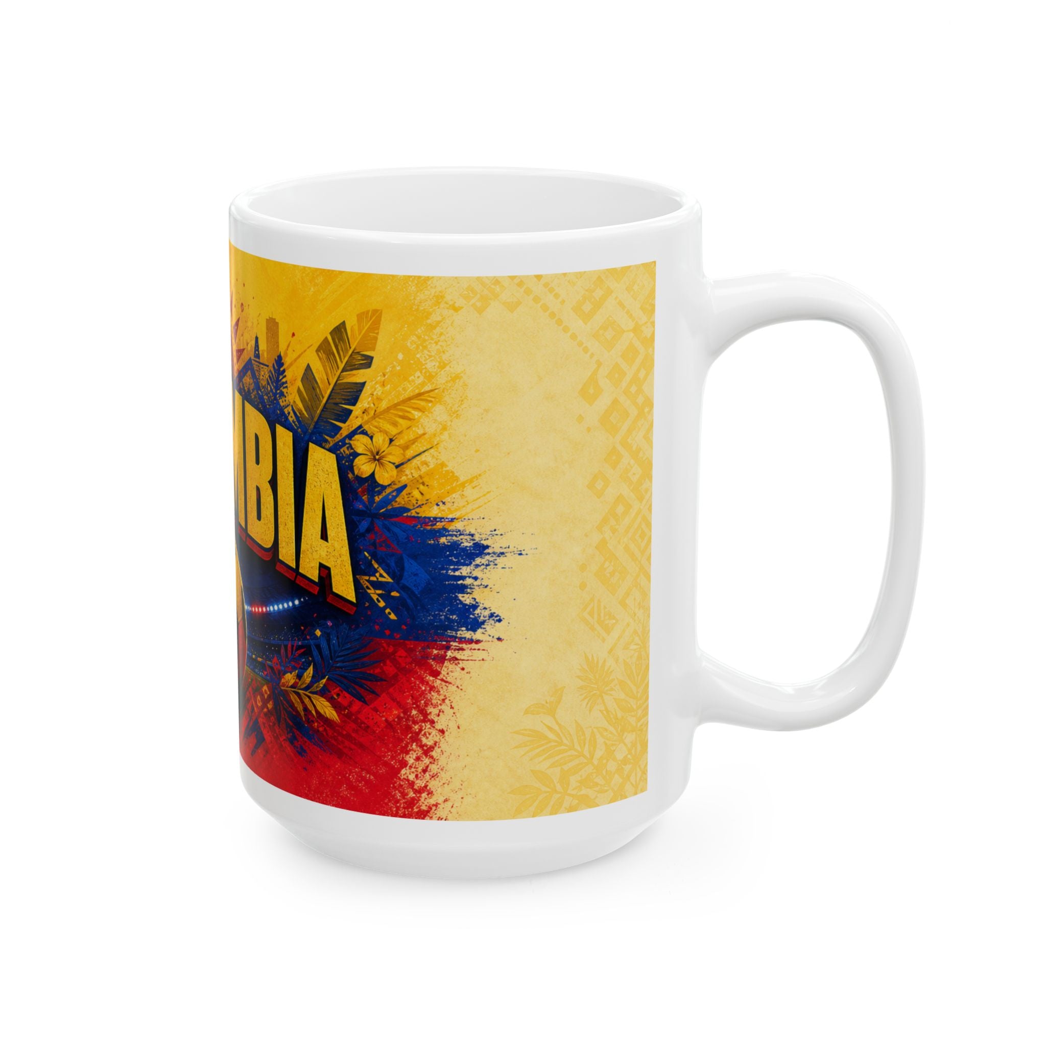 Colombia Soccer Spirit Coffee Mug | Soccer Fan Gift | Ceramic 11oz 15oz Match Day Cup