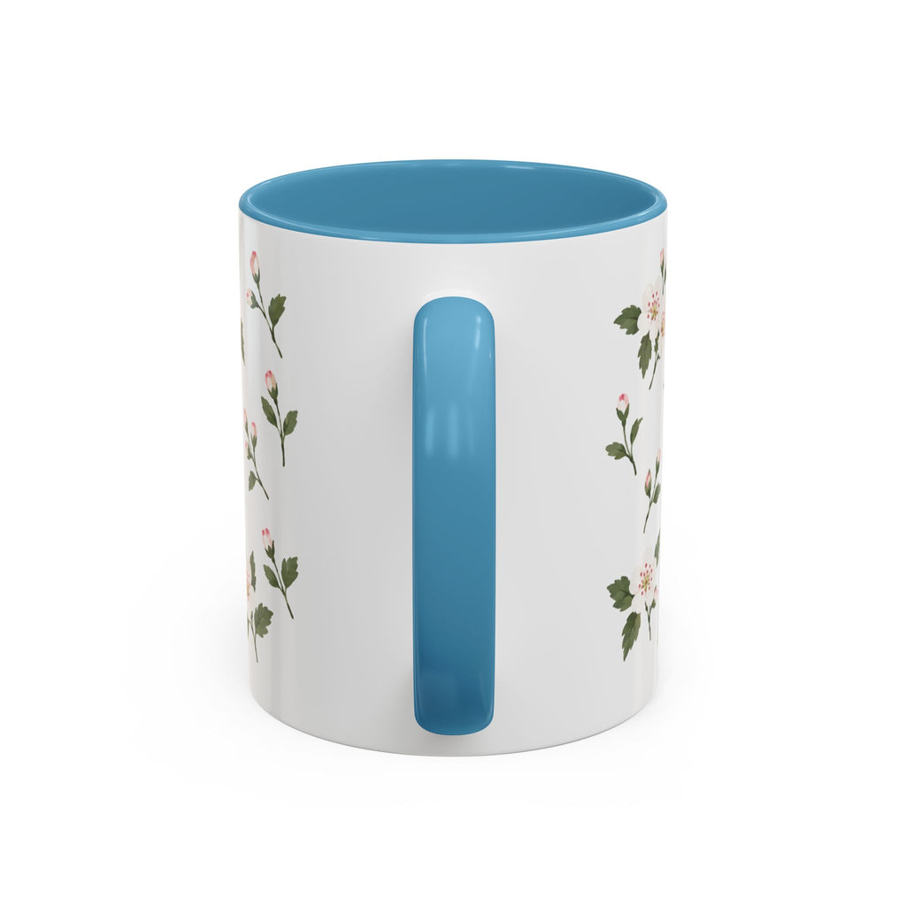 Missouri Hawthorn Mug, State Flower Floral Coffee Cup, 11oz Botanical Gift