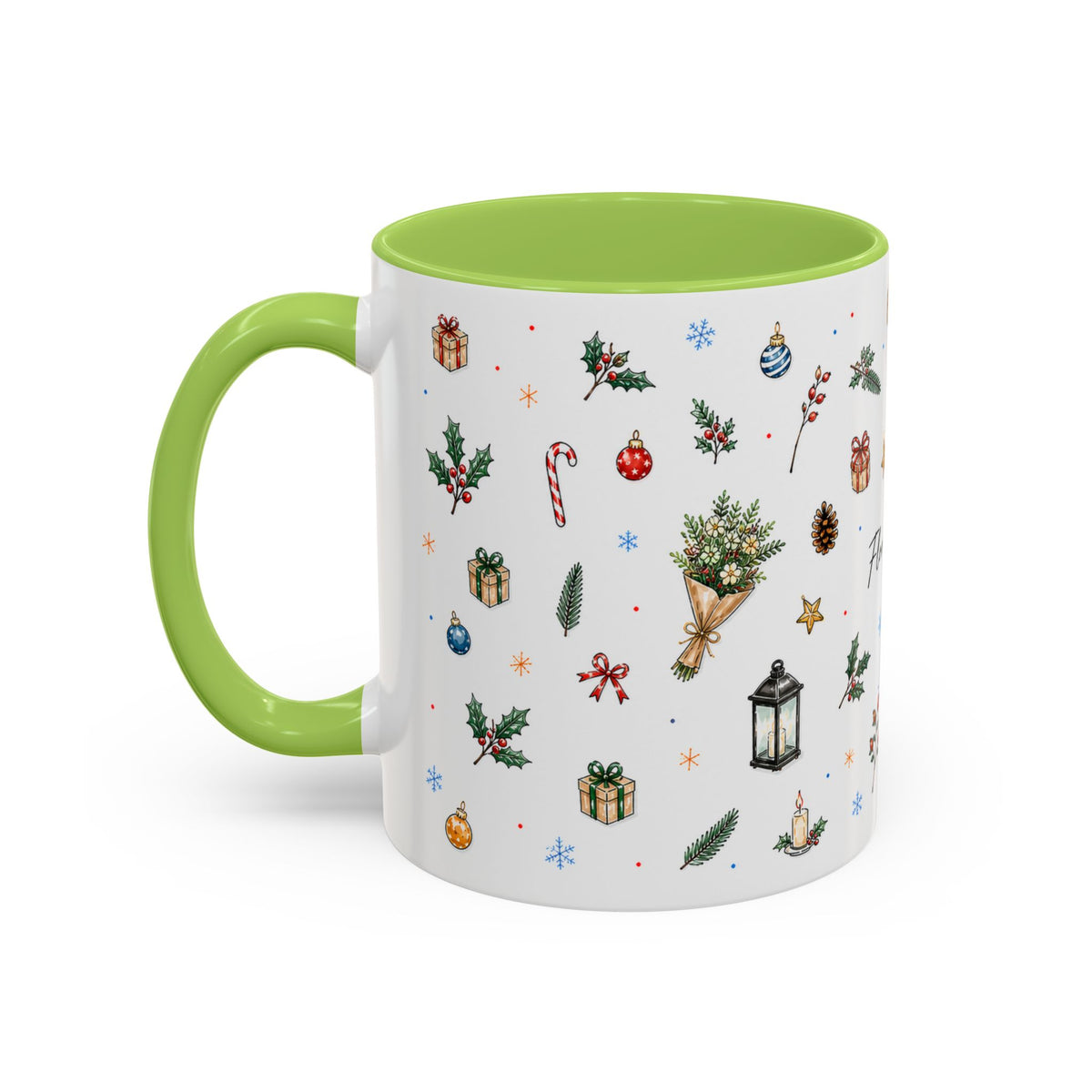 Florence Christmas Mug | Watercolor City Souvenir | Ceramic Coffee Cup (11oz 15oz)