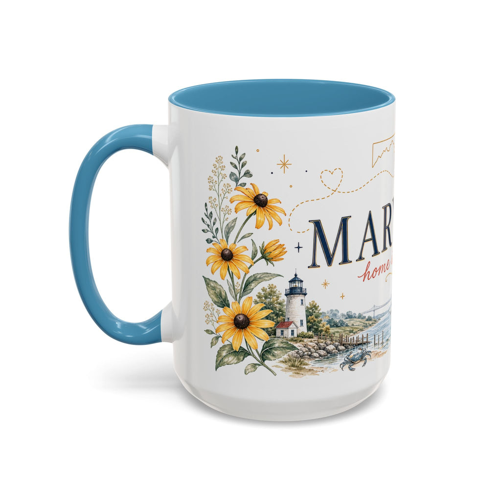 Maryland State Map Mug | Homesick Gift, Long Distance Friendship Coffee Cup (11oz 15oz)