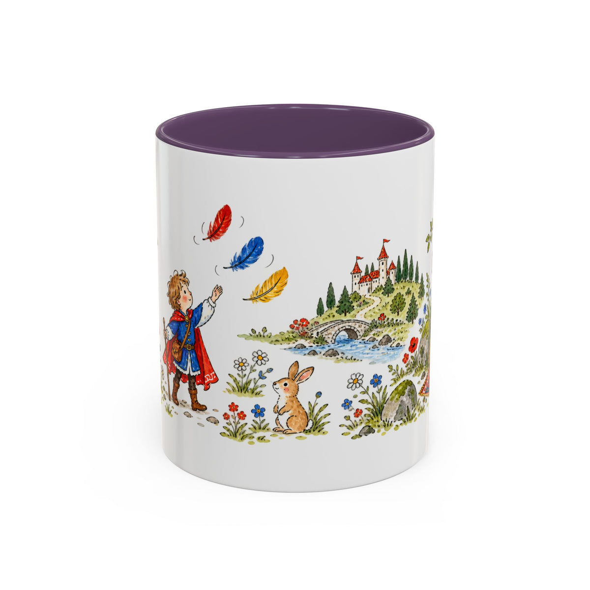 The Three Feathers Mug | Storybook Fairy Tale Accent Coffee Mug | EveryLegend