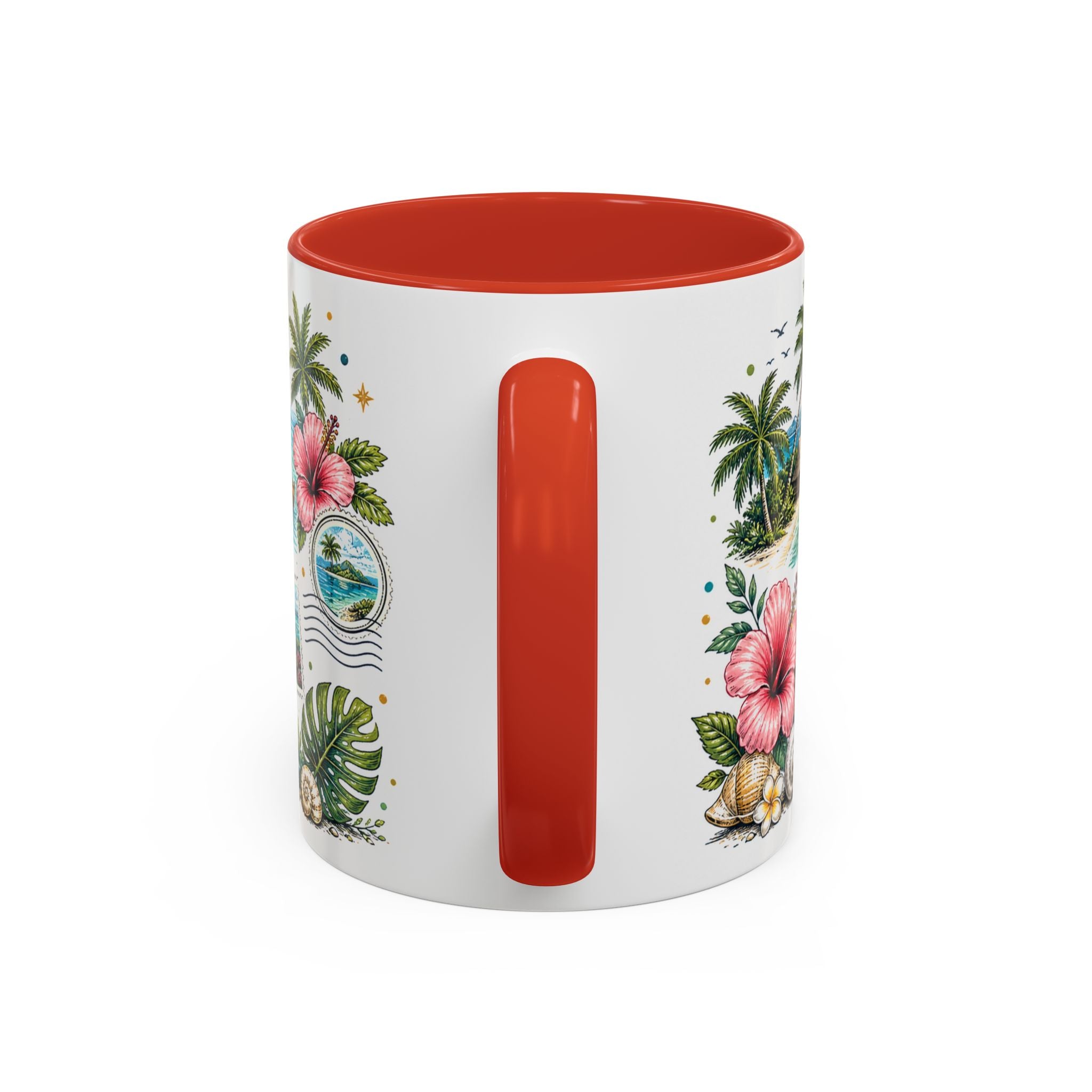 Fiji Coffee Mug | Travel Destination Souvenir Gift | Accent Color Ceramic 11oz 15oz