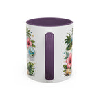 Fiji Coffee Mug | Travel Destination Souvenir Gift | Accent Color Ceramic 11oz 15oz