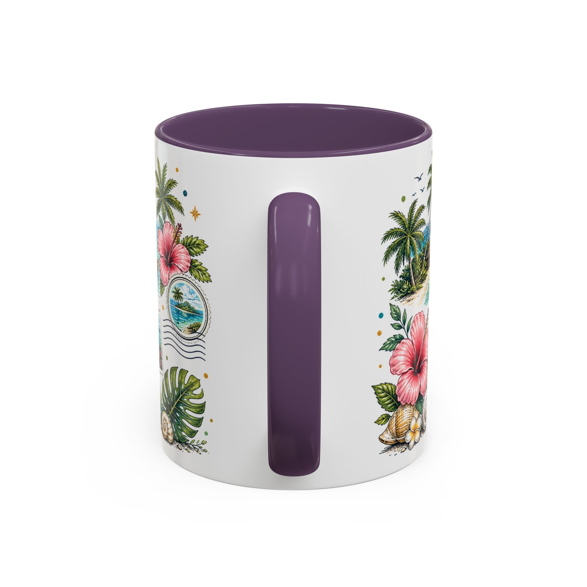Fiji Coffee Mug | Travel Destination Souvenir Gift | Accent Color Ceramic 11oz 15oz