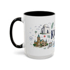 Karachi Coffee Mug | Pakistan Souvenir Travel Gift | Accent Color Ceramic 11oz 15oz