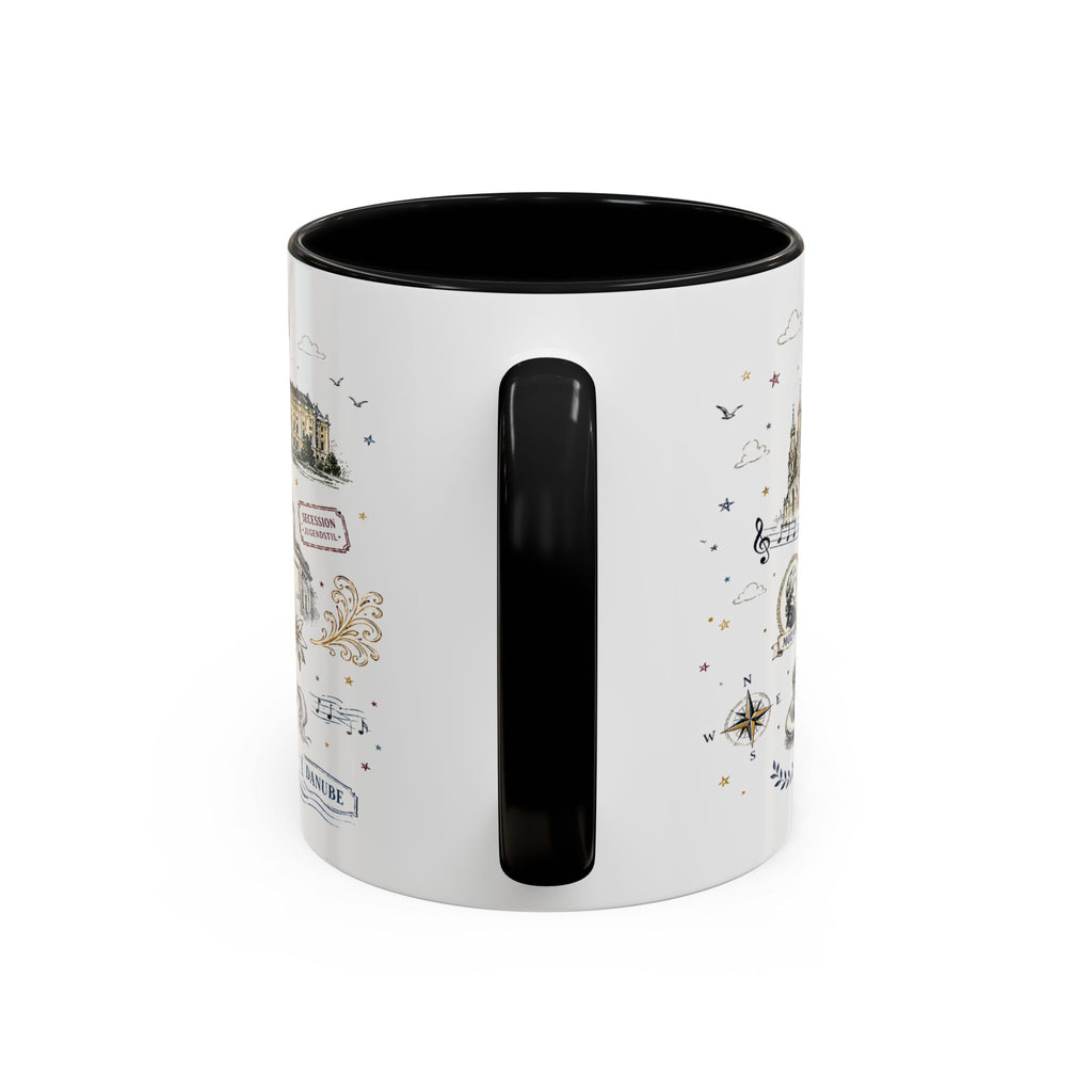 Vienna Coffee Mug | Austria Souvenir Travel Gift | Accent Color Ceramic 11oz 15oz