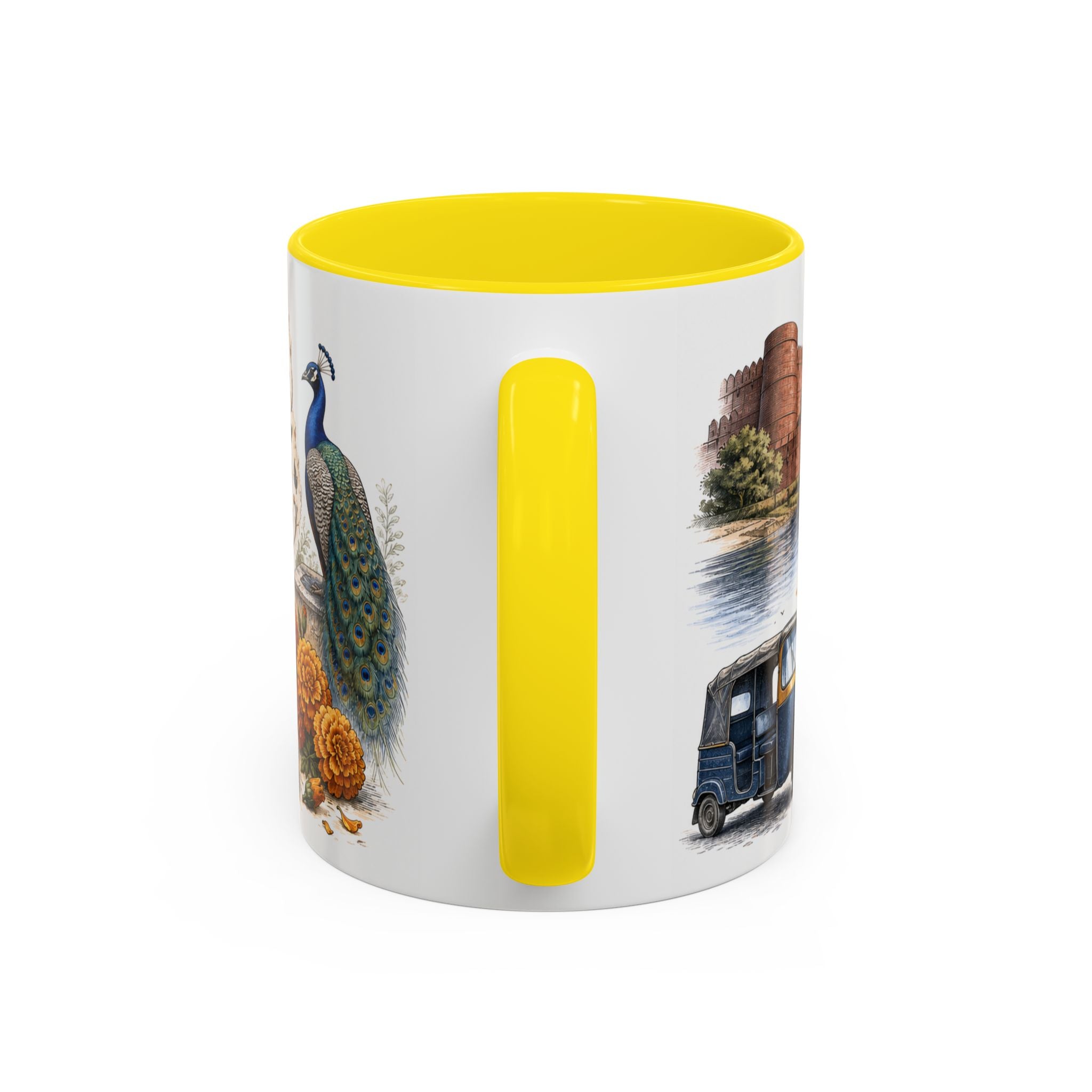 Agra Coffee Mug | India Travel Souvenir | Vintage Illustrated City Gift | 11 oz 15 oz Accent Mug