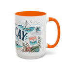Boracay Coffee Mug | Travel Destination Souvenir Gift | Accent Color Ceramic 11oz 15oz