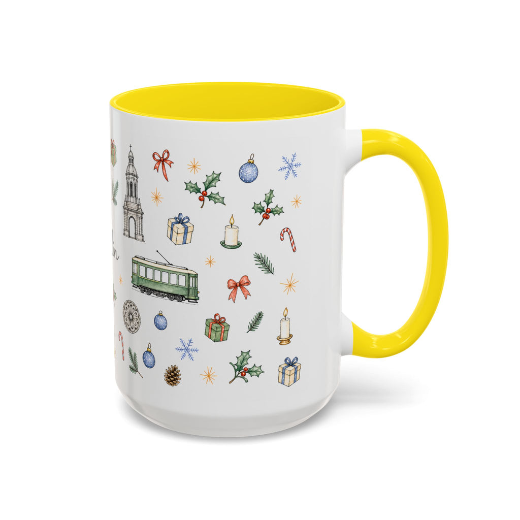 Dublin Christmas Mug | Watercolor City Souvenir, Holiday Travel Gift (11oz/15oz)