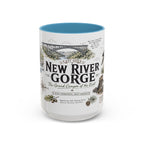New River Gorge National Park Coffee Mug | West Virginia River Canyon Climbing Gift | Accent Color Ceramic 11oz 15oz