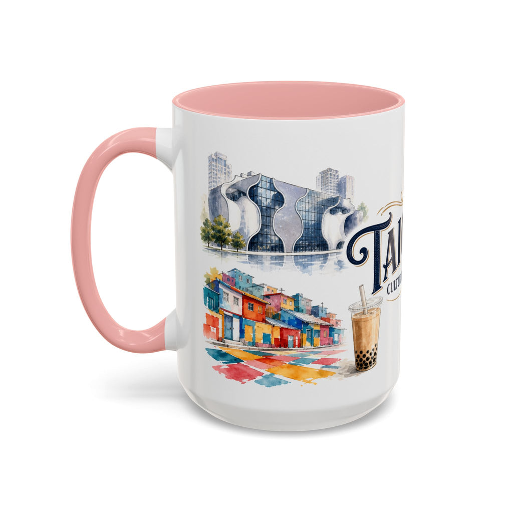 Taichung Coffee Mug | Taiwan Travel Souvenir | Vintage Illustrated City Gift | 11 oz 15 oz Accent Mug