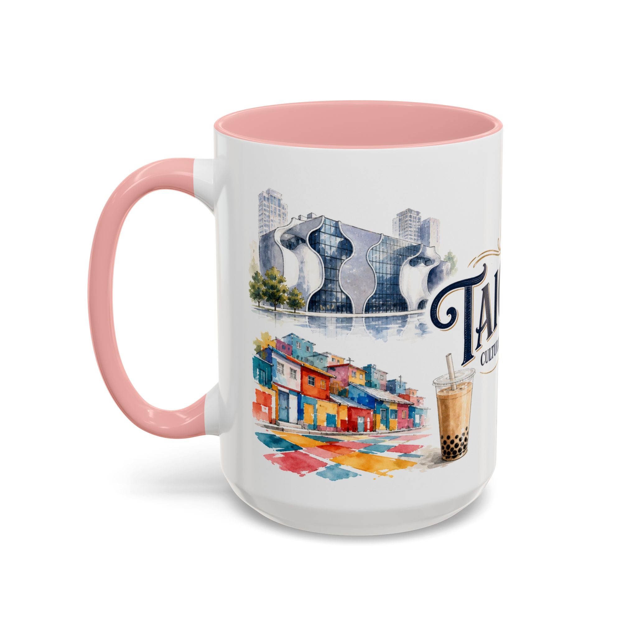 Taichung Coffee Mug | Taiwan Travel Souvenir | Vintage Illustrated City Gift | 11 oz 15 oz Accent Mug