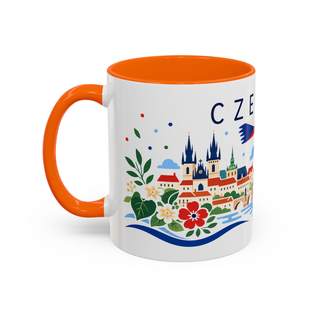 Czechia Coffee Mug | Travel Souvenir Accent Mug | Country Gift Ceramic Cup 11oz 15oz
