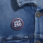 USA 250 Pin Button | 250th Anniversary Commemorative Badge | Patriotic America 1776-2026 Lapel Pin | Fourth of July Gift