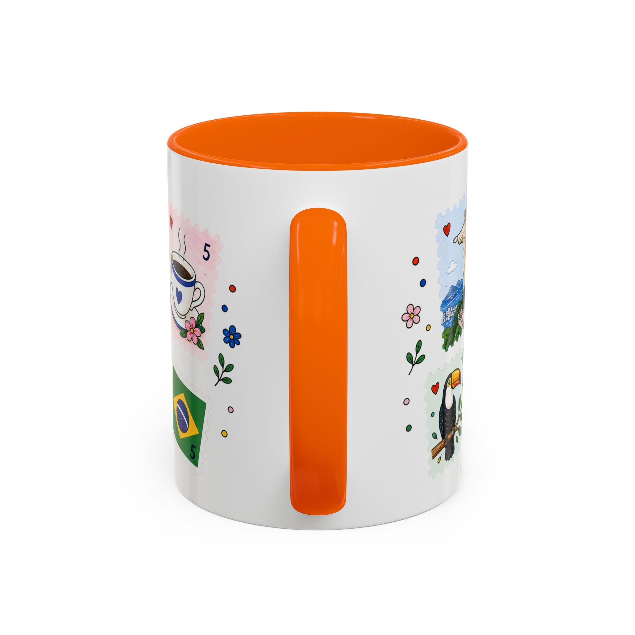 Rio de Janeiro Coffee Mug | Postage Stamp Collage Mug | Travel Souvenir Accent Cup 11oz 15oz