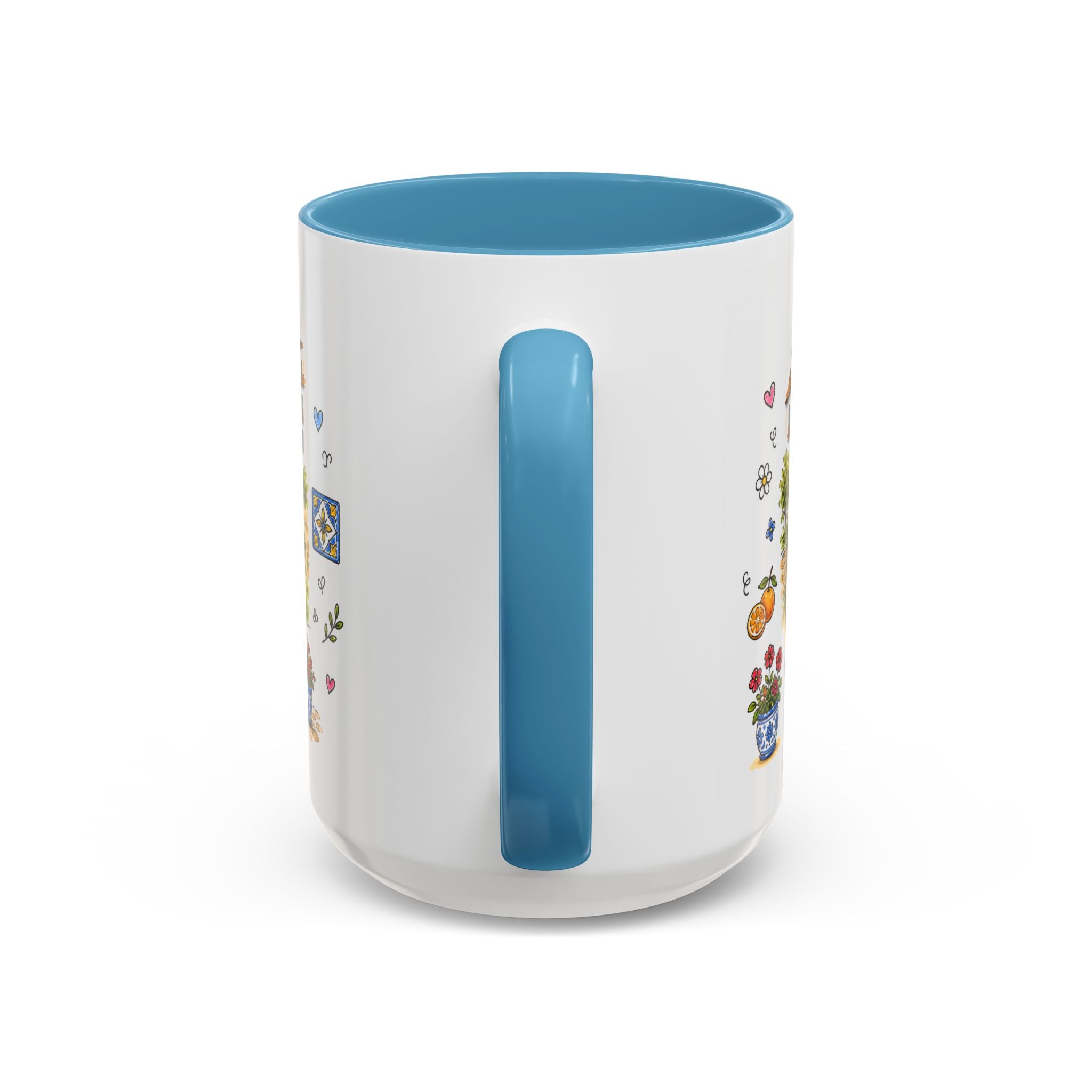 Ronda Illustrated Travel Mug | Spain Souvenir Accent Coffee Mug | 11oz 15oz Ceramic Cup