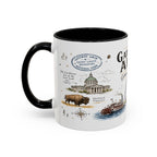 Gateway Arch National Park Coffee Mug | Missouri St. Louis Landmark Gift | Accent Color Ceramic 11oz 15oz