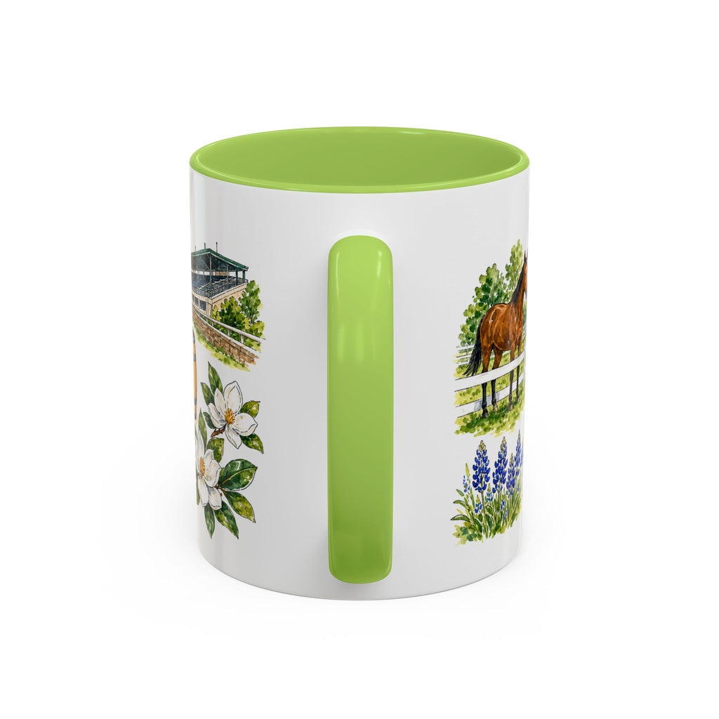 Lexington Illustrated Travel Mug | City Souvenir Accent Coffee Mug | 11oz 15oz Ceramic Cup