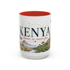 Kenya Home Country Mug | Moving Away Gift | Long Distance Friendship | 11 oz 15 oz Accent Mug