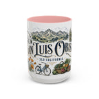San Luis Obispo Coffee Mug | United States Travel Souvenir | Vintage Illustrated City Gift | 11 oz 15 oz Accent Mug