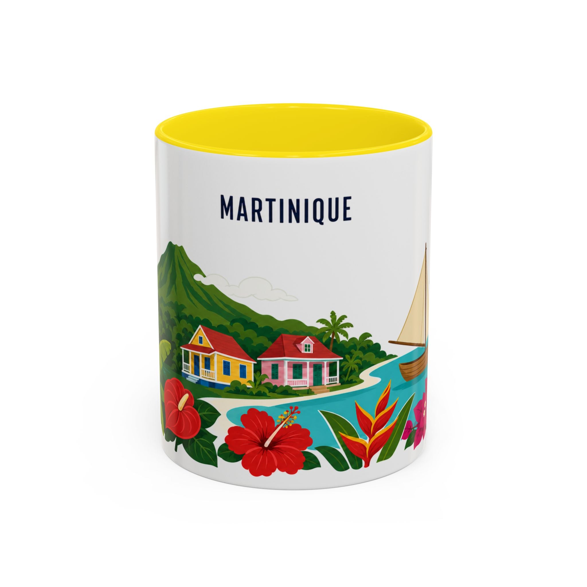 Martinique Coffee Mug | Travel Souvenir Accent Mug | Country Gift Ceramic Cup 11oz 15oz