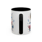 Santorini Coffee Mug | Travel Destination Souvenir Gift | Accent Color Ceramic 11oz 15oz