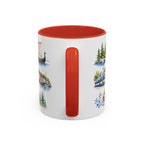 Oslo Illustrated Travel Mug | City Souvenir Accent Coffee Mug | 11oz 15oz Ceramic Cup