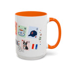 Boston Coffee Mug | Postage Stamp Collage Mug | Travel Souvenir Accent Cup 11oz 15oz