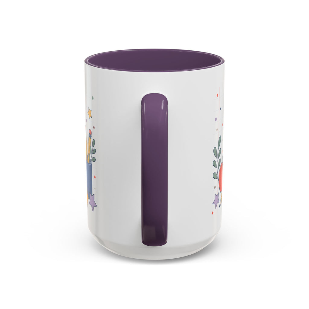 Personalized Teacher Mug | Custom Name Notebook Coffee Cup | Back to School Gift 11oz 15oz