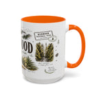 Redwood National Park Coffee Mug | California Coastal Forest Hiking Gift | Accent Color Ceramic 11oz 15oz