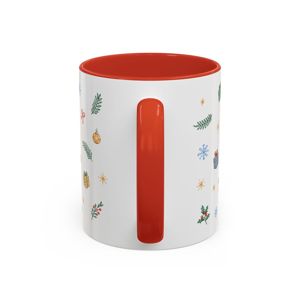 Angkor Christmas Mug | Watercolor Travel Souvenir | Holiday Gift | Accent Ceramic Coffee Cup 11oz 15oz