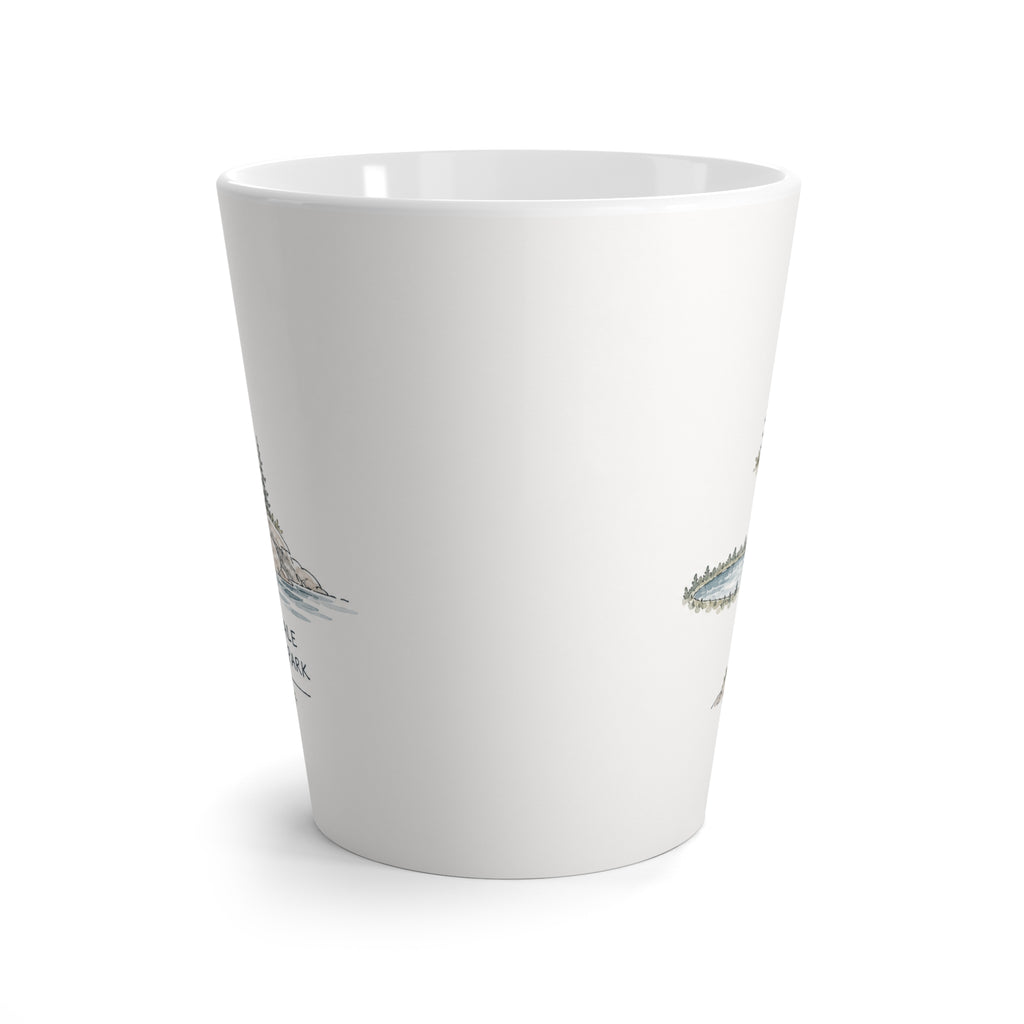 Isle Royale National Park Latte Mug | Pastel Watercolor Nature Coffee Cup | 12 oz Travel Souvenir Gift