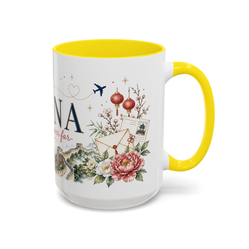 China Home Country Mug | Moving Away Gift | Long Distance Friendship | 11 oz 15 oz Accent Mug