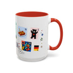 Berlin Coffee Mug | Postage Stamp Collage Mug | Travel Souvenir Accent Cup 11oz 15oz