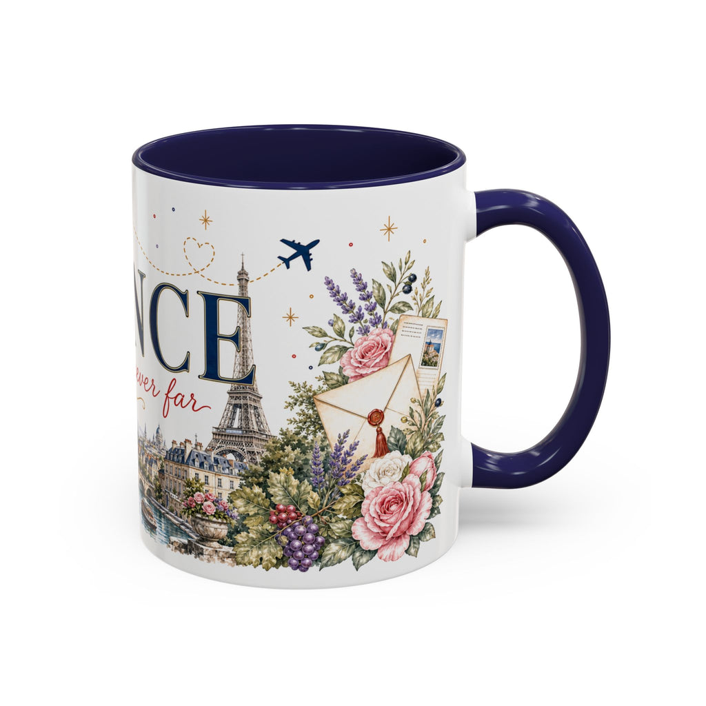 France Home Country Mug | Moving Away Gift | Long Distance Friendship | 11 oz 15 oz Accent Mug