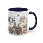 France Home Country Mug | Moving Away Gift | Long Distance Friendship | 11 oz 15 oz Accent Mug
