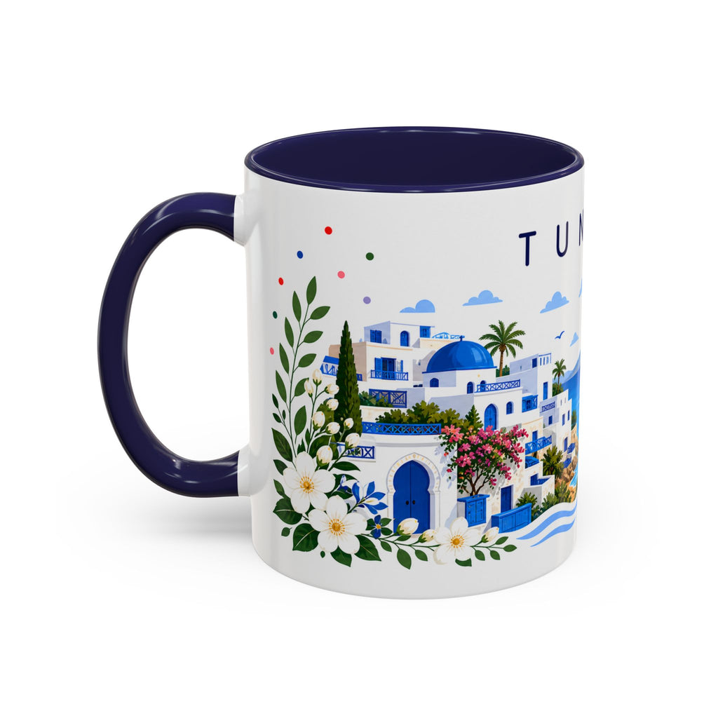 Tunisia Coffee Mug | Travel Souvenir Accent Mug | Place Gift Ceramic Cup 11oz 15oz